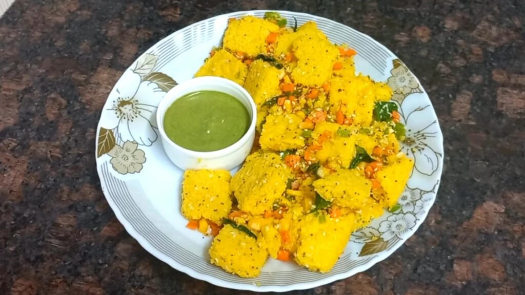 Soft & Fluffy Corn Dhokla Recipe with Fresh Corn | Easy Breakfast 22 serve dhokla Healthically Kitchen