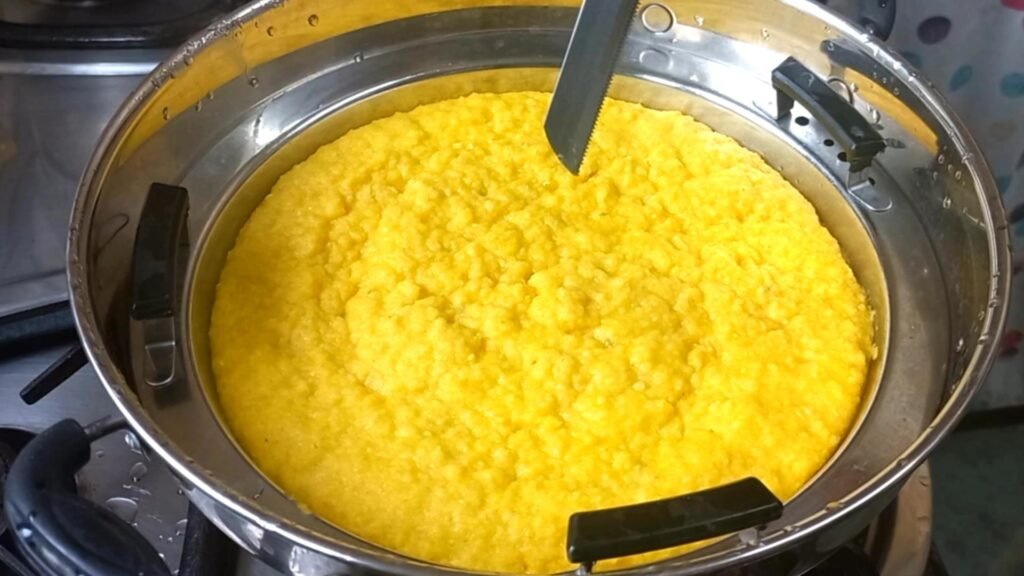 Soft & Fluffy Corn Dhokla Recipe with Fresh Corn | Easy Breakfast 14 well steamed Healthically Kitchen