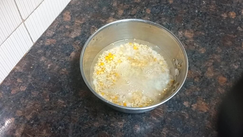 Soft & Spongy Jowar Idli Recipe – Healthy Millet Breakfast 4 soaking of dal and jowar mixture Healthically Kitchen