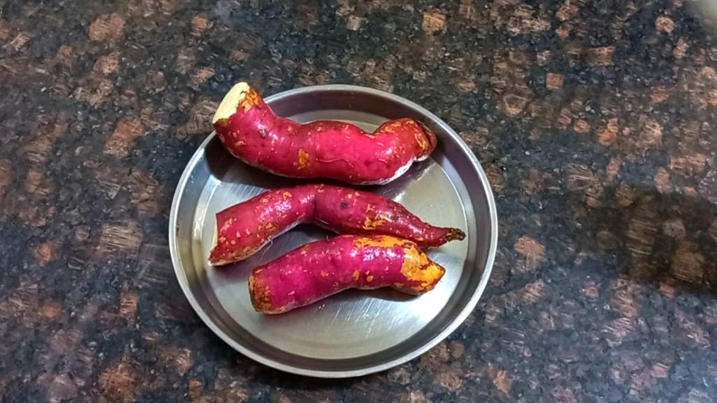 How to Cook Sweet Potatoes Without Water | 2 Easy Ways 3 sweet potato washed Healthically Kitchen