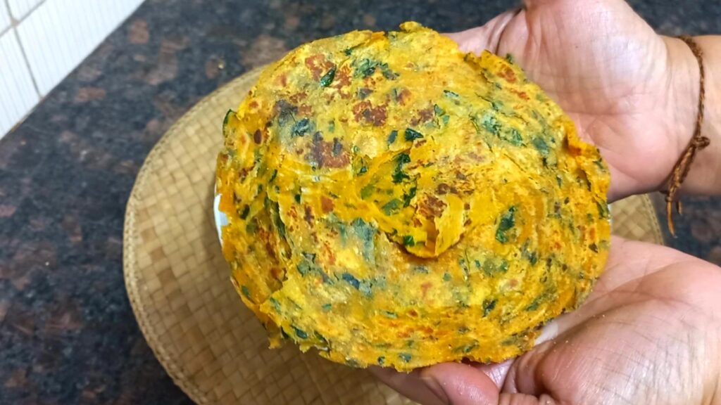 high protein dal moringa paratha