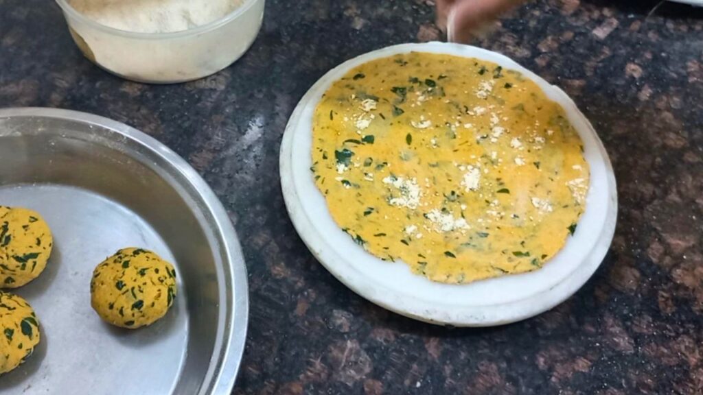 steps in making high protein dal paratha Healthically Kitchen