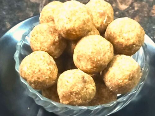 Roasted Chana and Fig Ladoo Recipe | High Protein Sugar-Free Snack for Kids