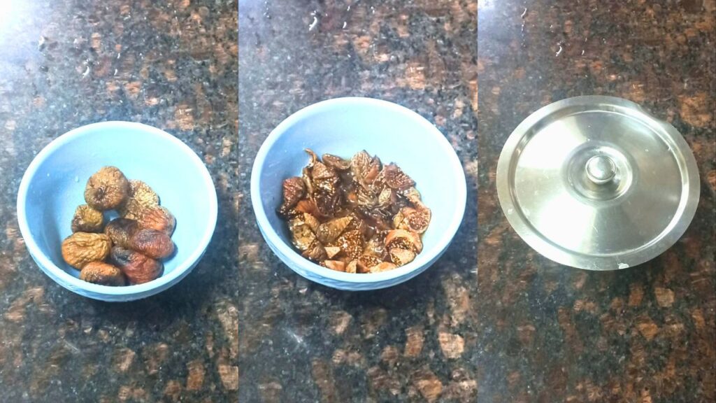 making of chana and fig ladoo step 1 Healthically Kitchen