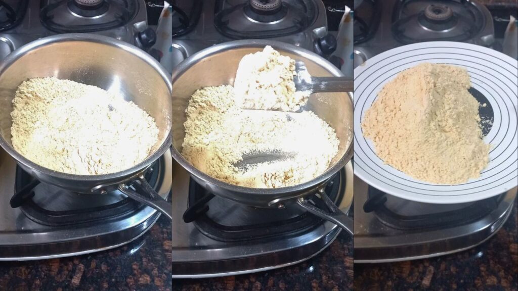 making of fig and chana laddu Healthically Kitchen