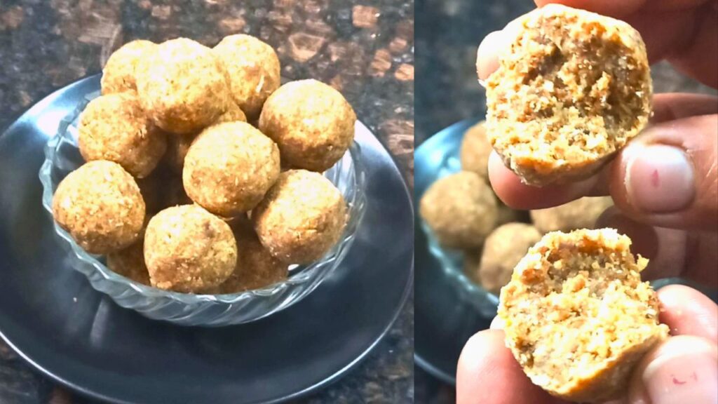 Roasted Chana and Fig Ladoo Recipe | High Protein Sugar-Free Snack for Kids