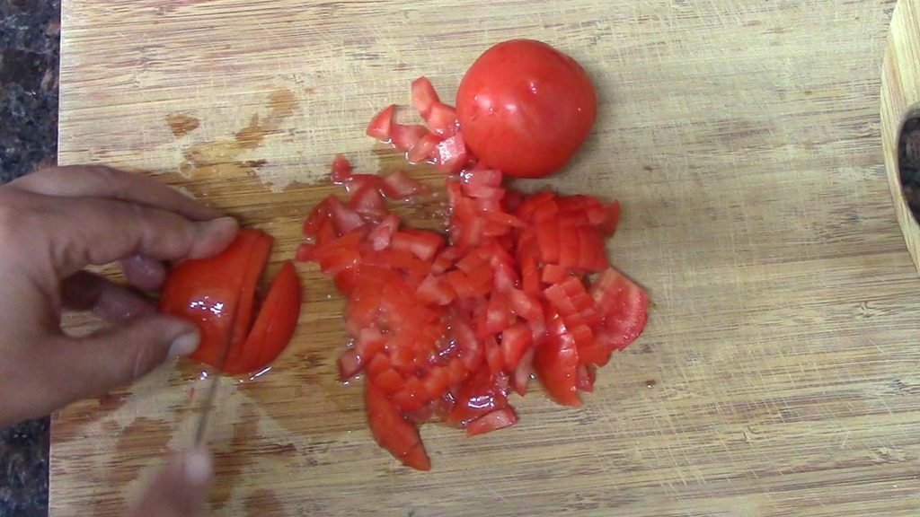 chopping tomatoes Healthically Kitchen