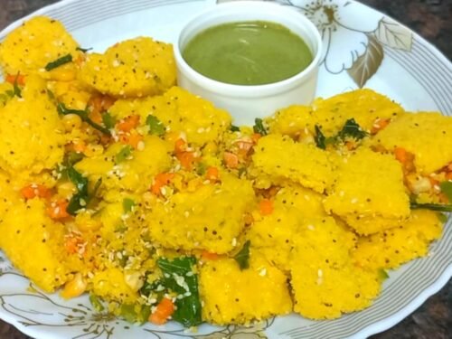 fresh corn dhokla recipe