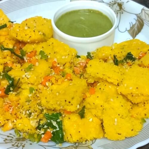Soft & Fluffy Corn Dhokla Recipe with Fresh Corn | Easy Breakfast 23 fresh corn dhokla recipe