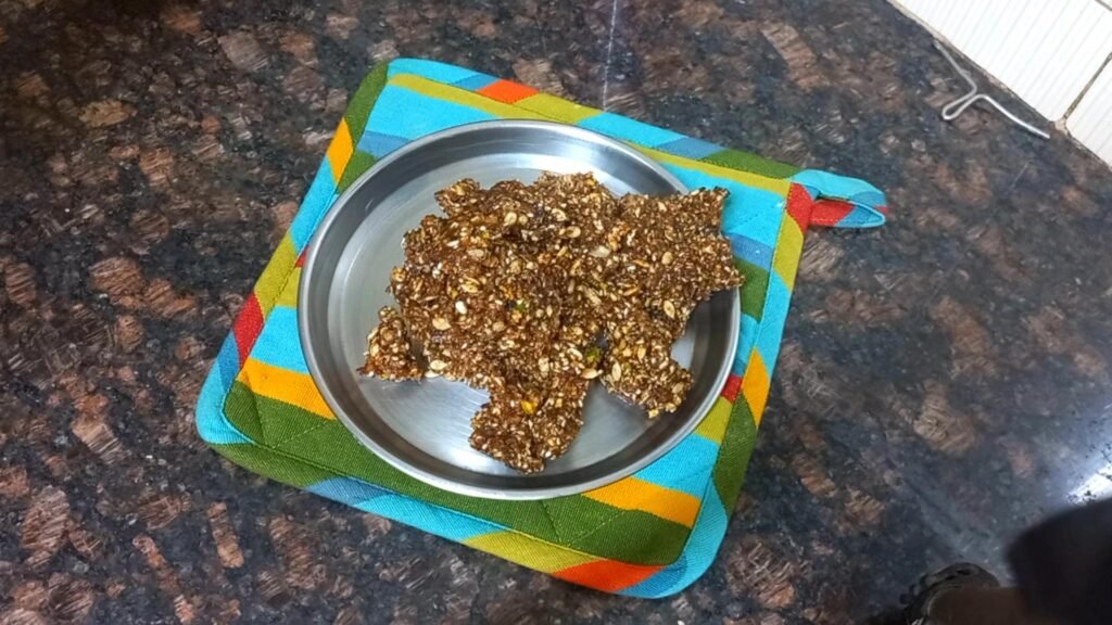 Janmashtami Special Mewa Paag Recipe – No Refined Sugar 21 setting of barfi Healthically Kitchen