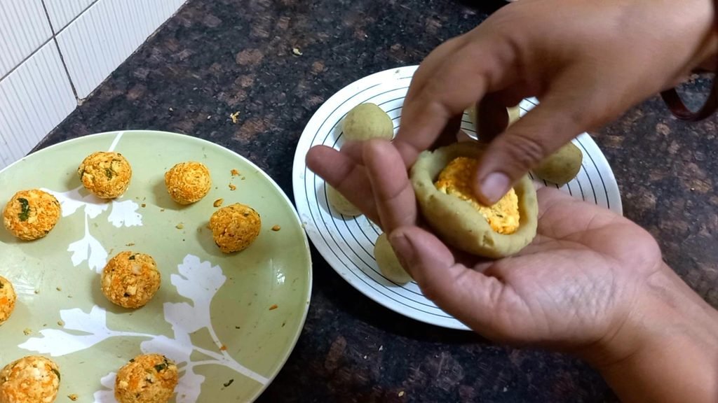 No Potato Vrat Chaat | Sweet Potato Tikki Chaat Recipe 30 add stuffing Healthically Kitchen