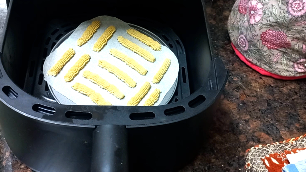 Kesar Jowar Cookies Recipe in Air Fryer 14 bake in an air fyer Healthically Kitchen