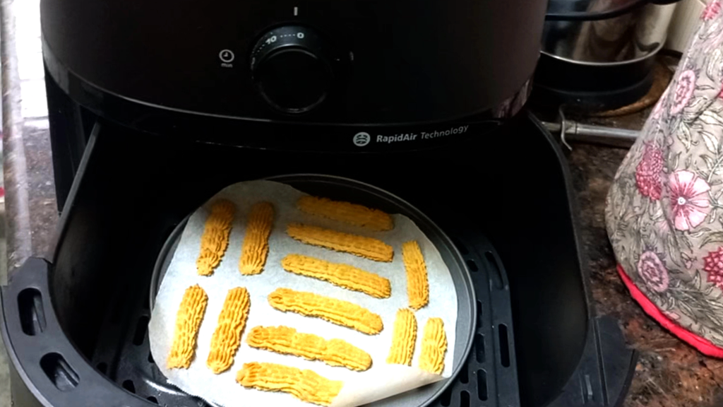 Kesar Jowar Cookies Recipe in Air Fryer 15 baked cookies Healthically Kitchen
