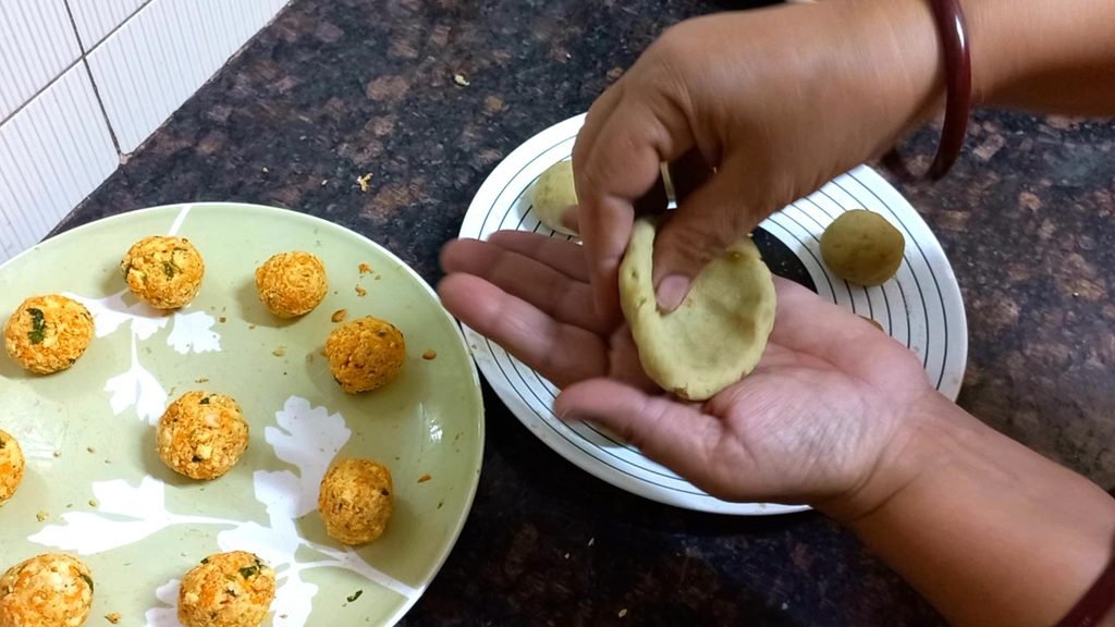 No Potato Vrat Chaat | Sweet Potato Tikki Chaat Recipe 29 bowl shape Healthically Kitchen