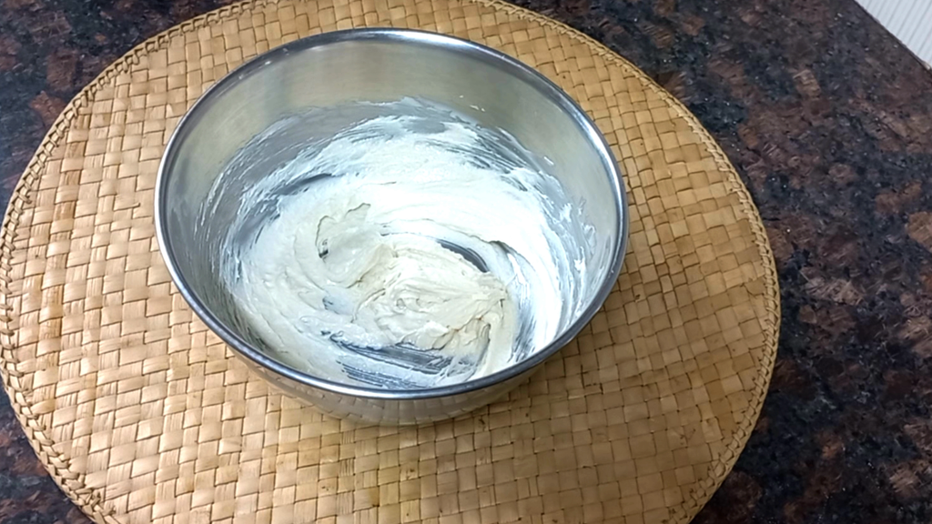 Kesar Jowar Cookies Recipe in Air Fryer 6 khand and butter mixture Healthically Kitchen