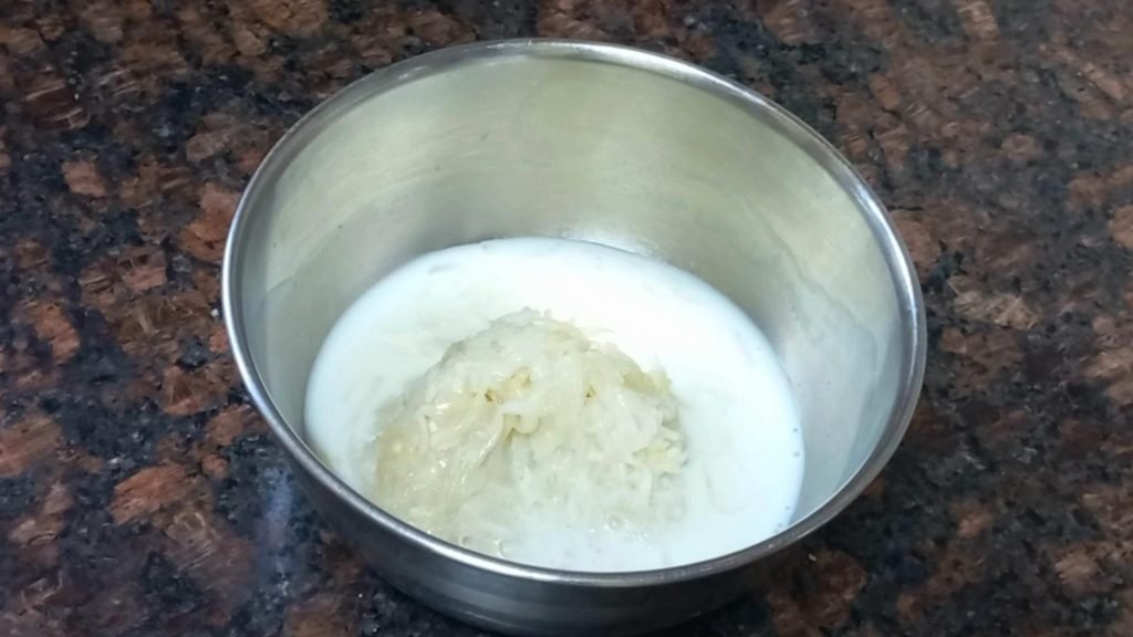 Lauki Makhana Milkshake Recipe | Healthy Dry Fruit Smoothie 9 lauki in a bowl Healthically Kitchen
