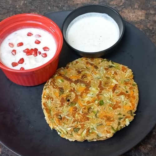Rajgira Nashta for Vrat | Rajgira Roti, Cucumber Raita & Paneer Dip 25 rajgira roti with kheere ka raita and paneer dip